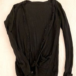 Black cardigan